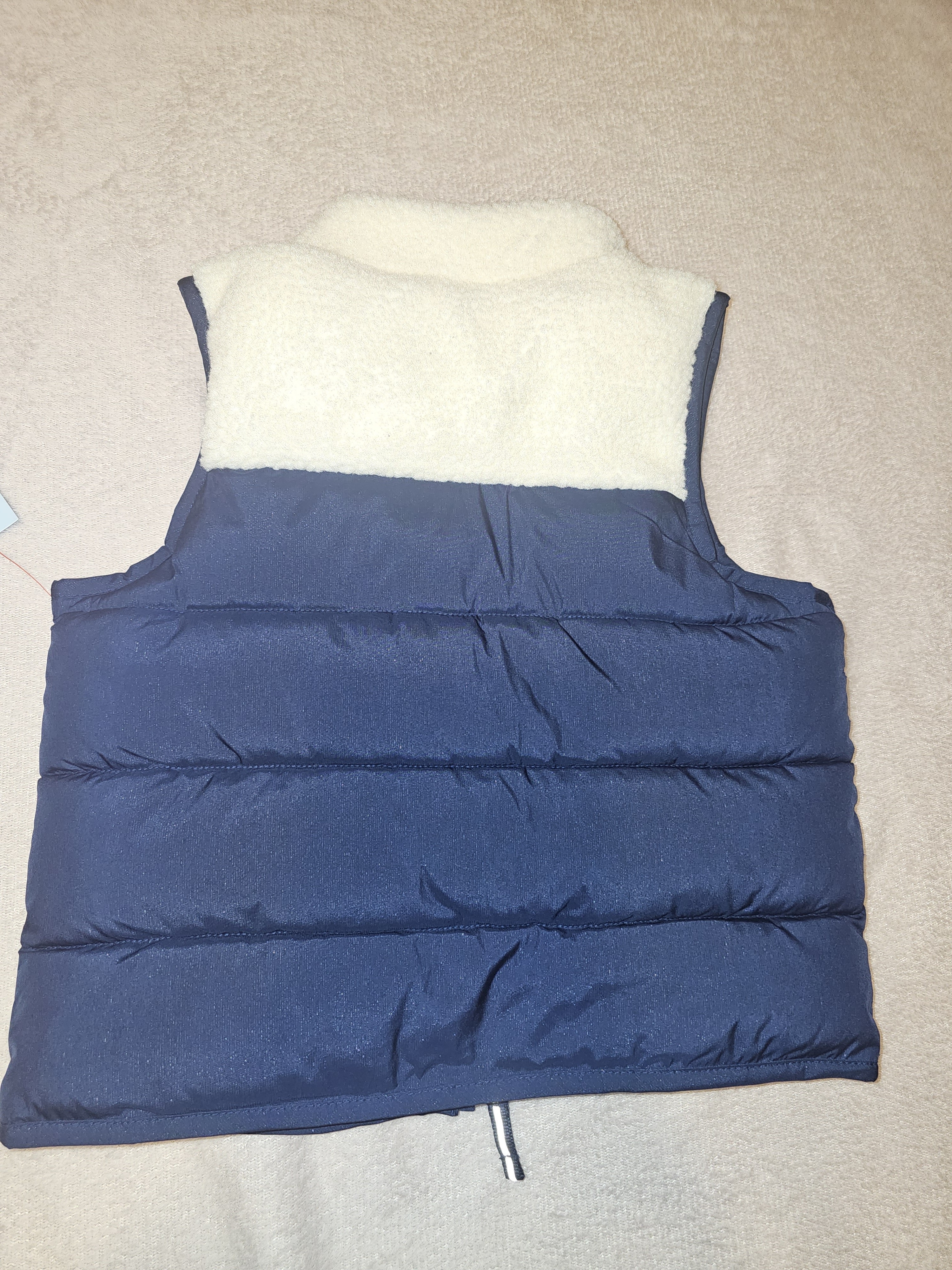 Navy Sherpa-Lined Puffer Vest | Kids Xs (4/5) — image 4 of 6